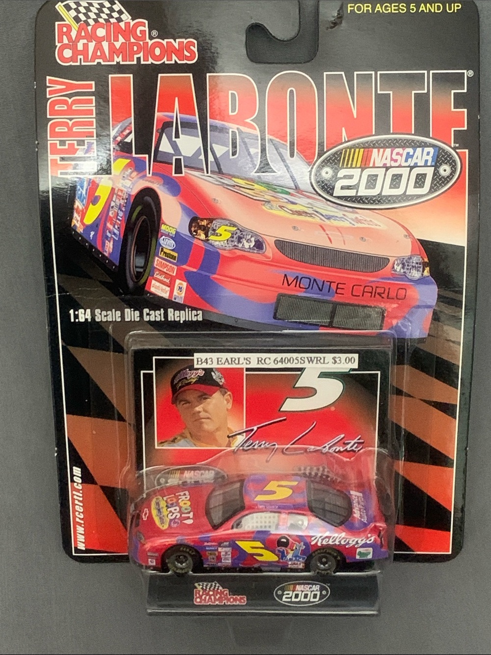 Racing Champions Terry Labonte #5 Die-Cast Toy Car - Pink & Purple
